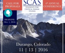 5th Annual Students for Critical Animal Studies Conference, 2016